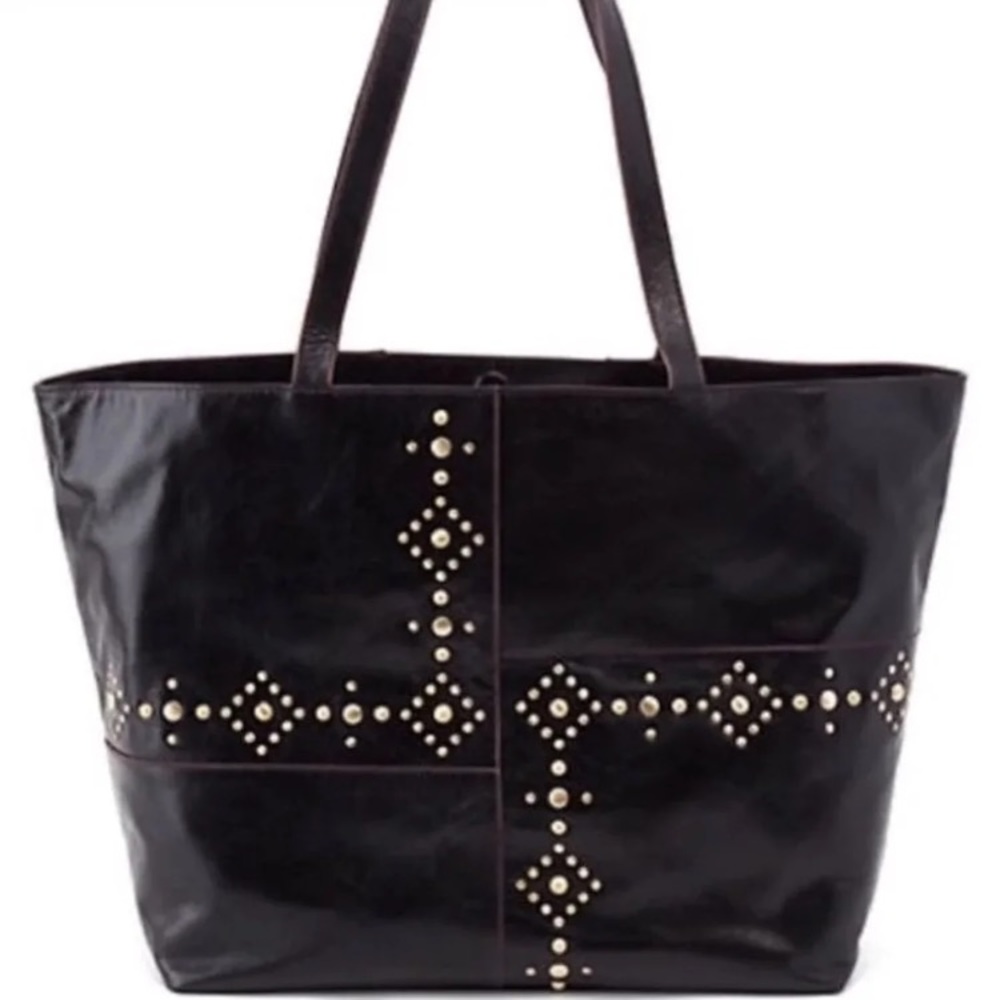 NWT Hobo International Black Leather Tote Bag